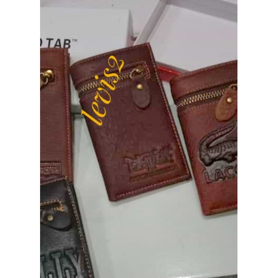 Dompet semi panjang tanggung pria wanita kulit asli import bermerk