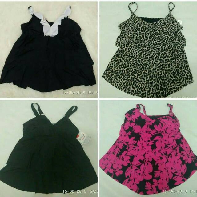 Branded Big Size Jumbo Atasan Renang Ashley Stewart