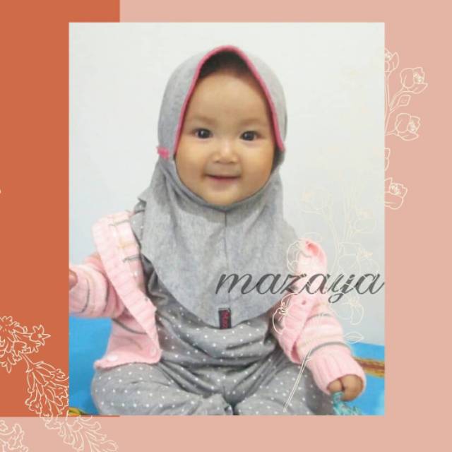 JILBAB ANAK INSTAN COTTON COMBED BY MAZAYA / MISTY SERIES