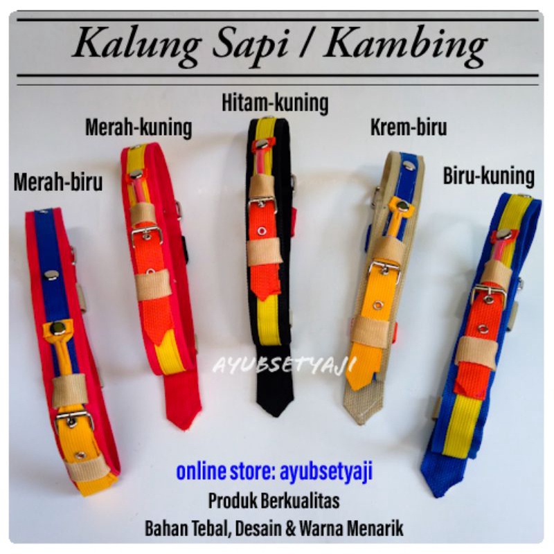 Pinkshop_76 Kalung Sapi Kambing Aksesoris Tali Lonceng Kuningan Krincingan Klintingan Kerbau Kuda