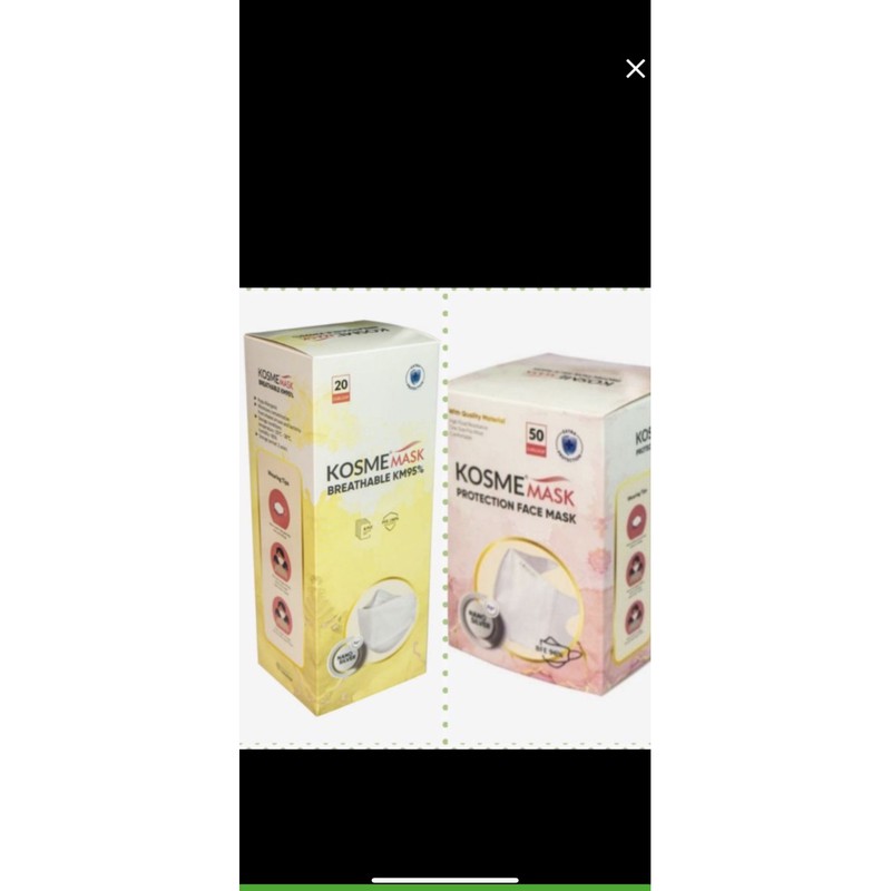 BUNDLING KOSME MASK (BREATHABLE KM95+FITMASK)