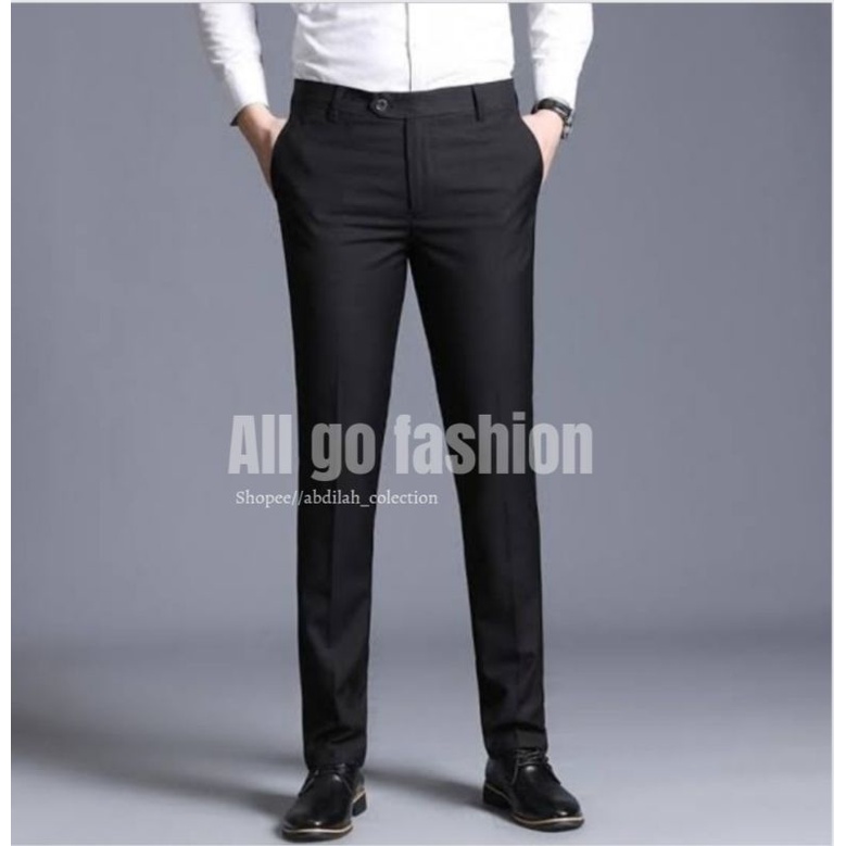 CELANA BAHAN KANTOR SLIM FIT