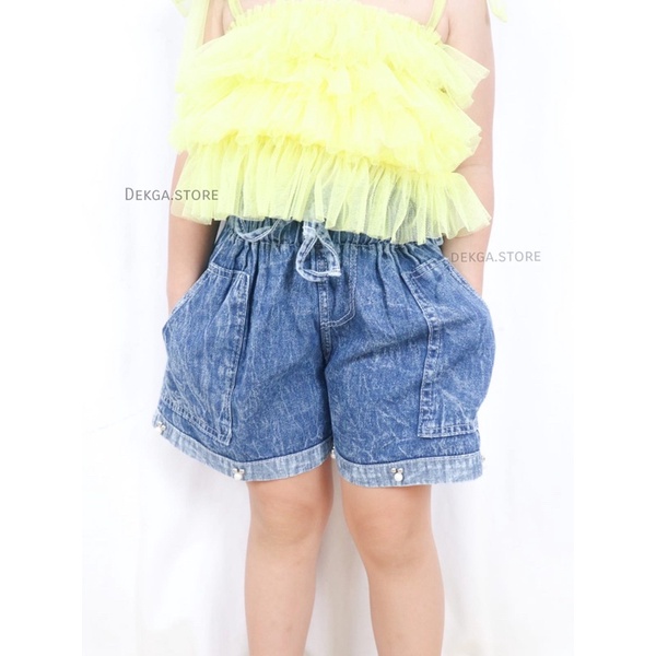 hotpant anak jeans mutiara polos 1th-12tahun