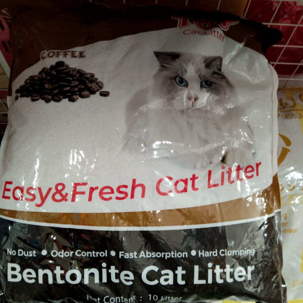 PASIR TOP 10L (PASIR KUCING MENGGUMPAL & WANGI)