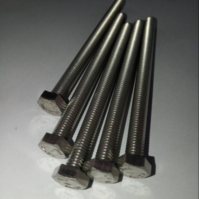 Baut hex M6 X 80 (8cm) stainless 304 THE A2-70