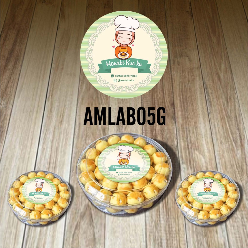 

Artomaringi STIKER LABEL KEMASAN / STICKER LABEL KUE KERING AMLAB05G