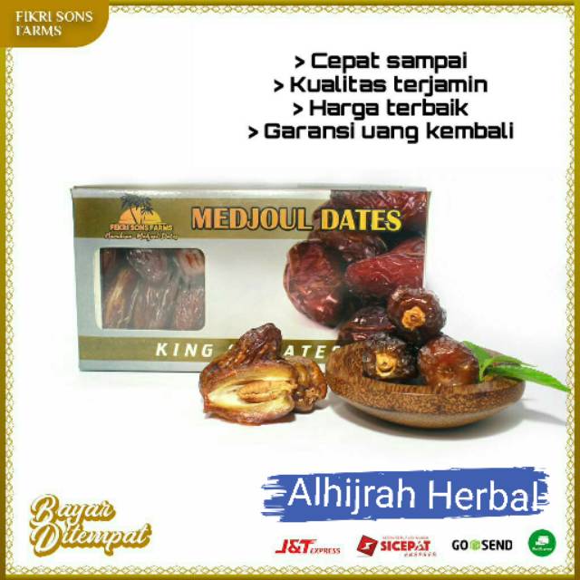

Kurma Mejol 500gr / Kurma Medjol 1Kg / Medjool Palestina/California /Natural Delight /Kurma Madjol