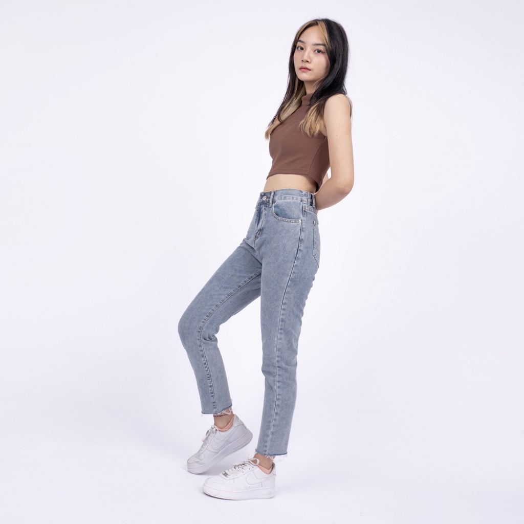 VIERLIN - Jeans 7297 - BASIC HIGHWAIST JEANS