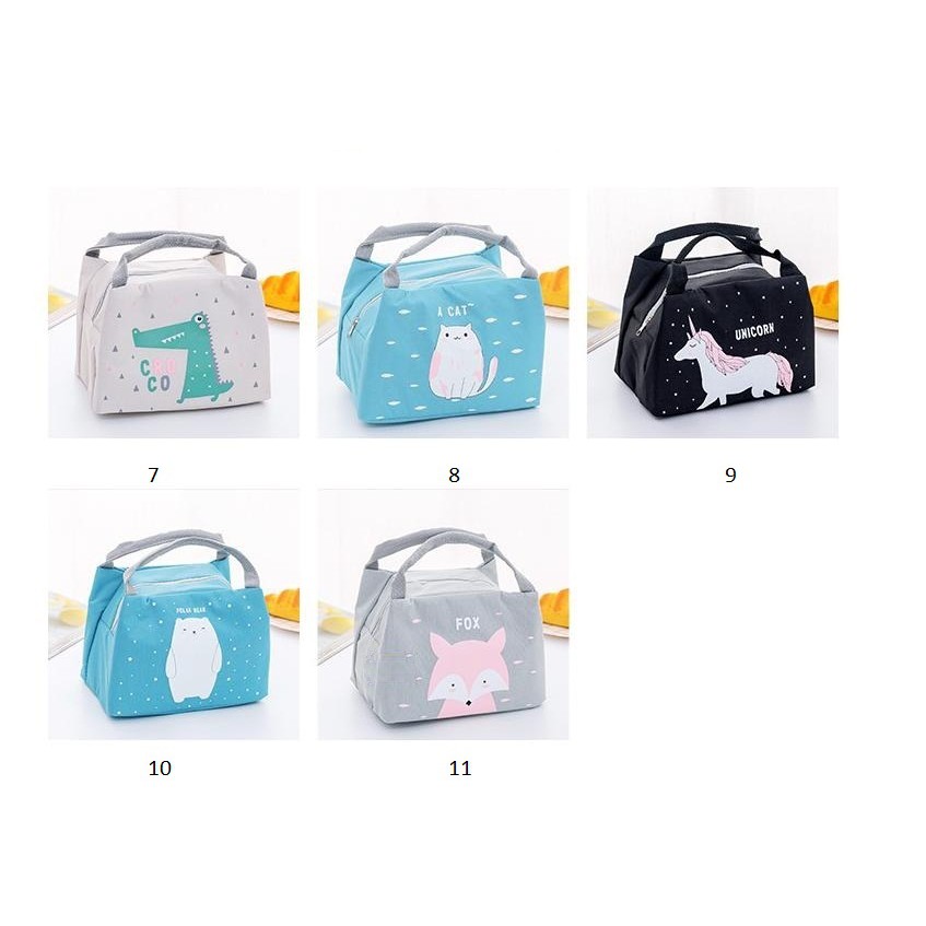 ☛TK☚ Tas Bekal Lunch Cooler Bag Box Salur Makanan Aluminium Kotak Makan Ransel Anak Karakter R142 R807