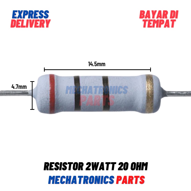 [PAS-9305] RESISTOR 2WATT 20OHM