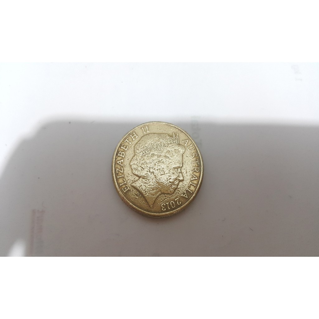 Uang Koin Kuno Australia 1 Dollar Elizabeth II Tahun 2013