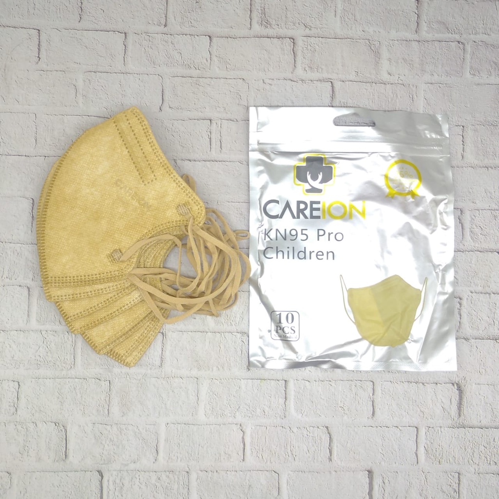 Masker Mouson Careion ANAK KN95 Pro Child Isi 10 Pcs Face Mask Anak Warna Warni Embos Original 5PLY 5 PLY