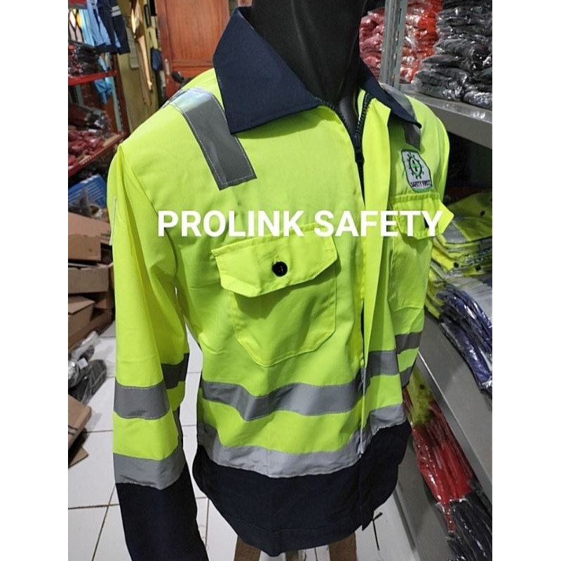 STABILO NAVY RESLETING BAJU SERAGAM SAFETY WEARPACK ATASAN