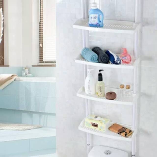 4 Layers Bathroom and Kitchen Storage Shelf AH-1859 -Small - Rak Kamar Mandi dan Dapur