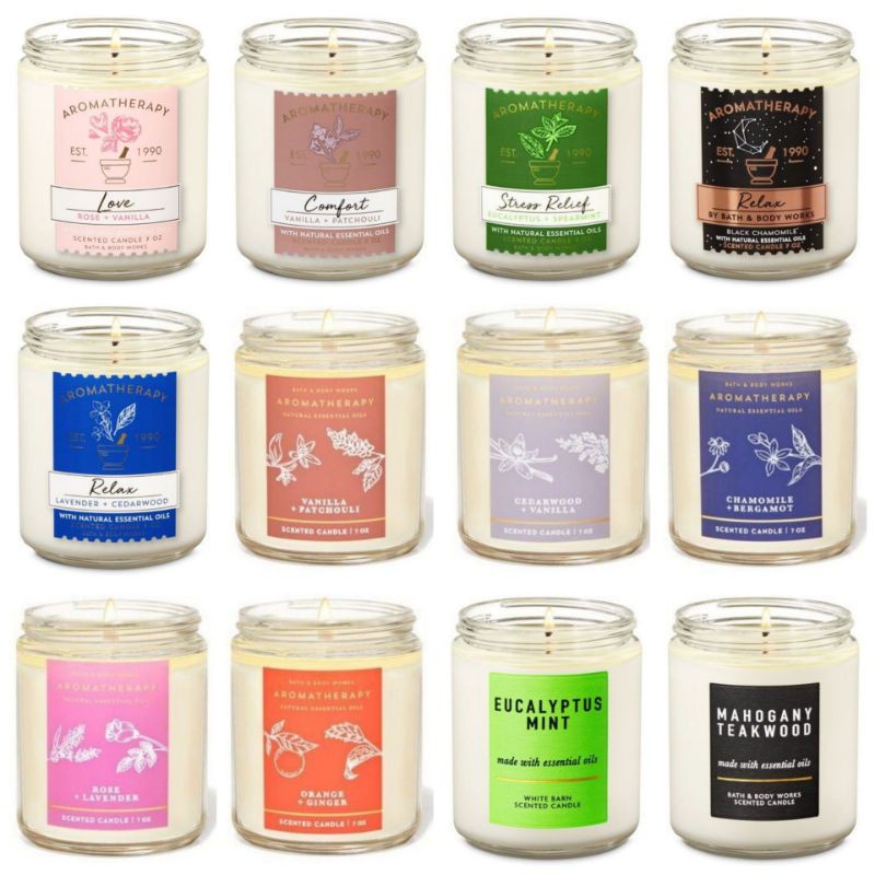 Jual BBW Bath and Body Works 1 WICK CANDLE Small ( Lilin 1 sumbu