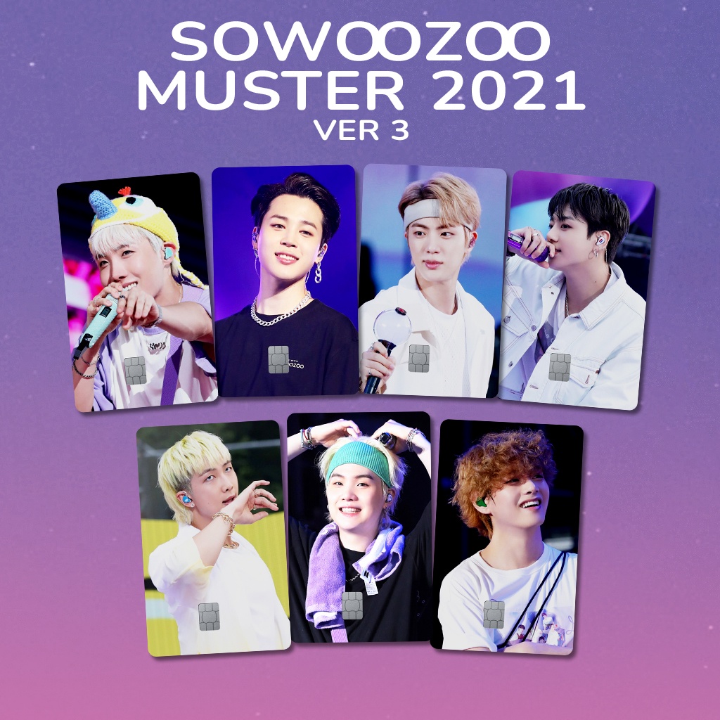 BTS MUSTER Ver 3 SPECIAL HOLOGRAM LOVE | GARSKIN / STICKER KARTU ATM / SKIN KARTU ATM / DEBIT / CREDIT / EMONEY / FLAZZ | CARDSKINS