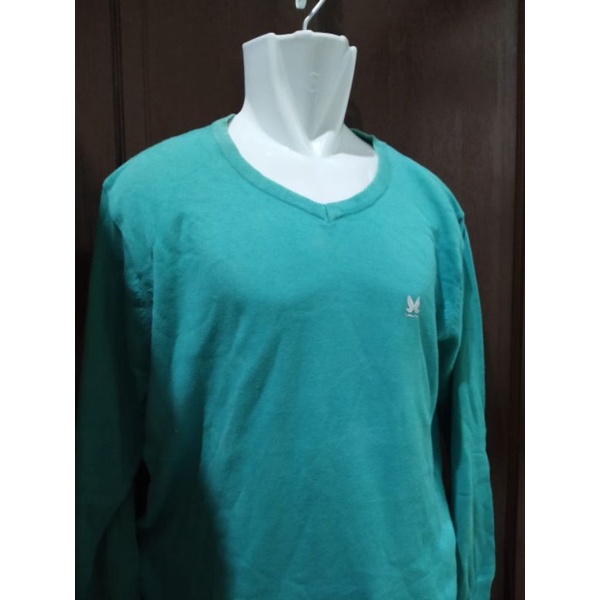 kaos lengan panjang pria tosca preloved