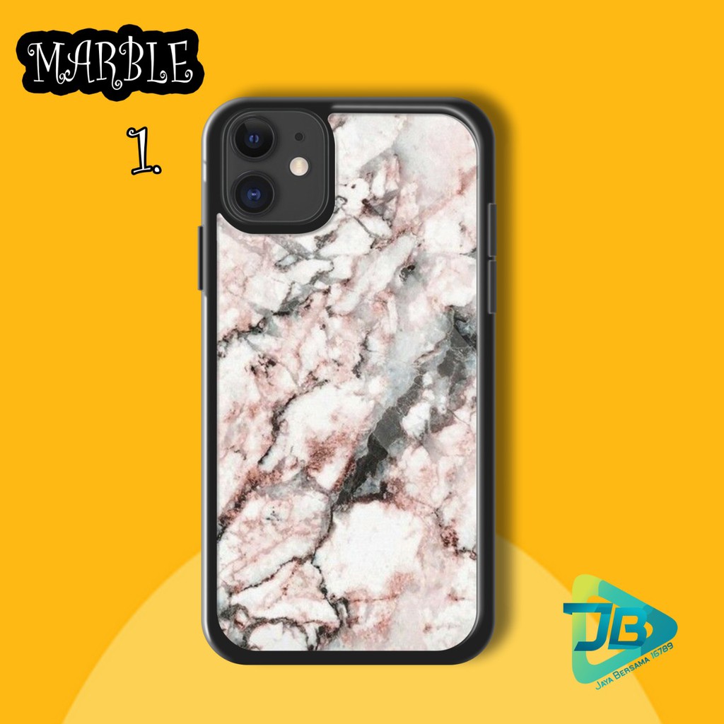 HARDCASE 2D GLOSSY MARBLE OPPO VIVO XIAOMI SAMSUNG REALME IPHONE ALL TYPE JB4647