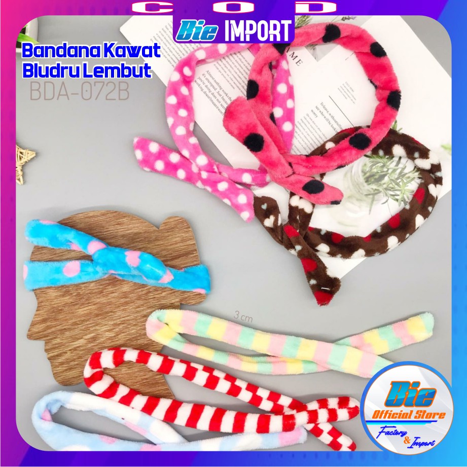 Bando Kawat Bludru Korean Style Impor Best Seller