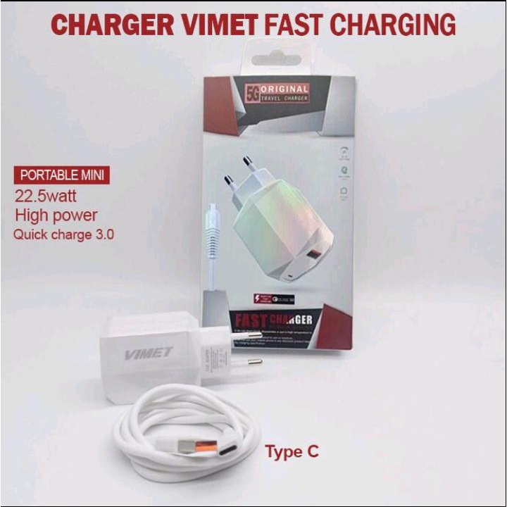 Charger VIMET Fast Charging  / TC Quick Charge 3.0