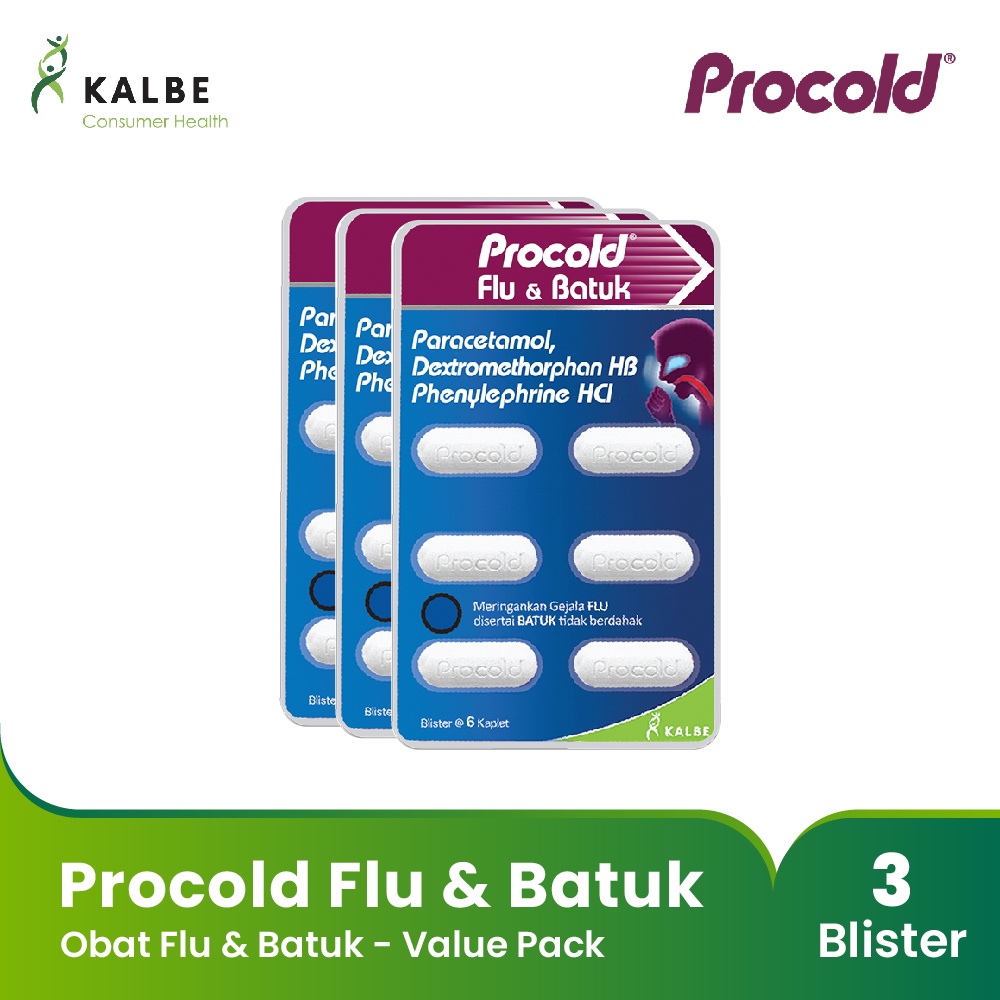 PROCOLD FLU &amp; BATUK - Obat Flu &amp; Batuk