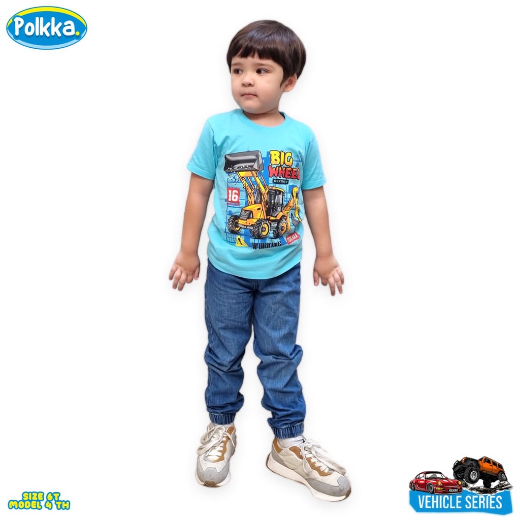 Kaos anak anak motif Vehicles by Polkka | DUO KRUCILS