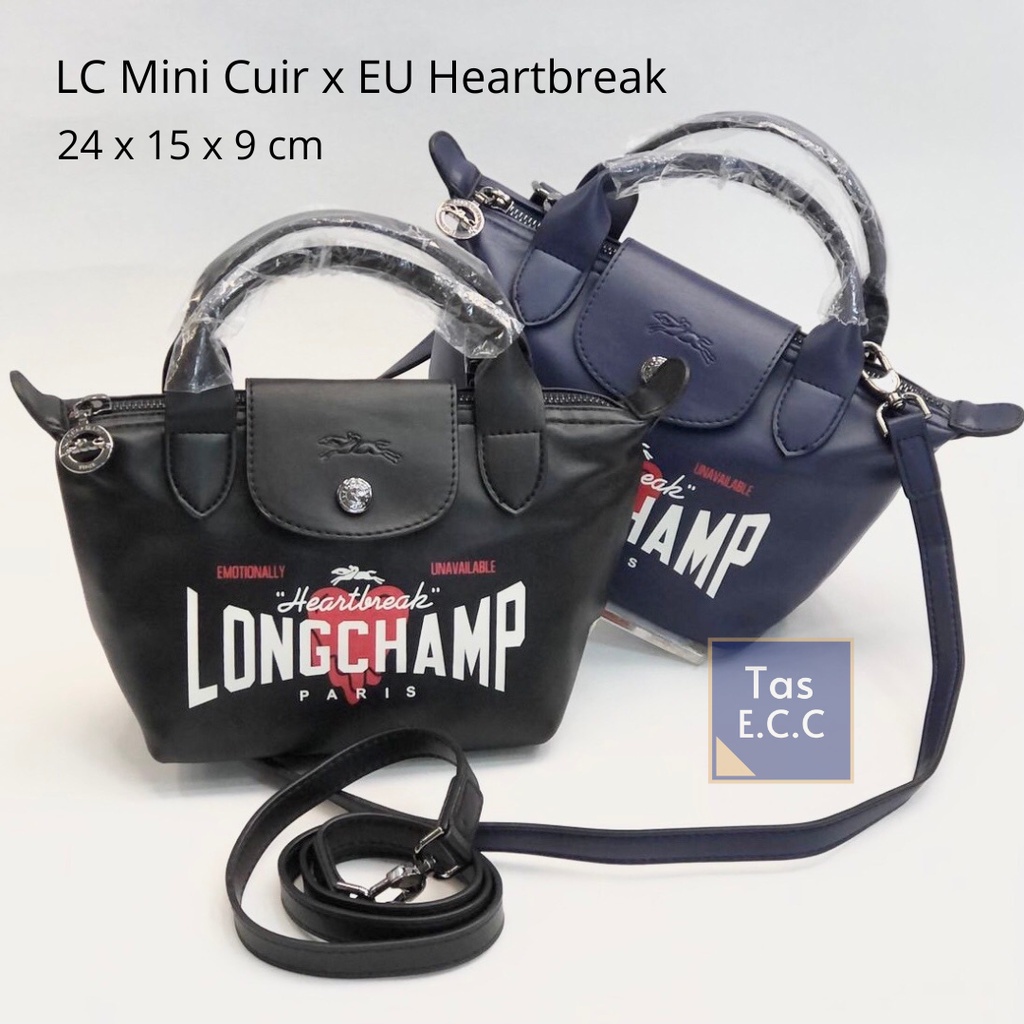ECC.TAS LC Mini Cuir x EU Heartbreak Top Handle  - Tas Wanita Premium Sling Bag Small