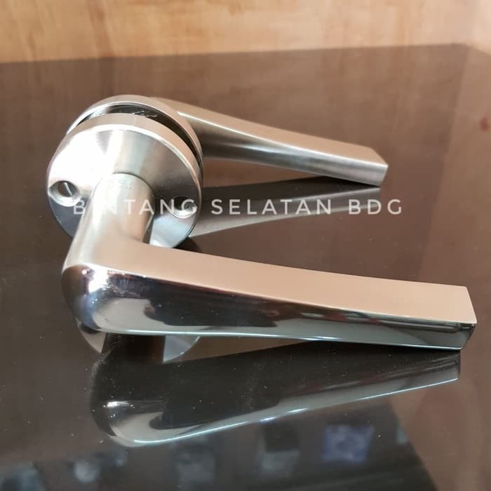 HANDLE DOOR LEVER GAGANG PINTU SLIDING SES ORI SILVER ST304 C06SS