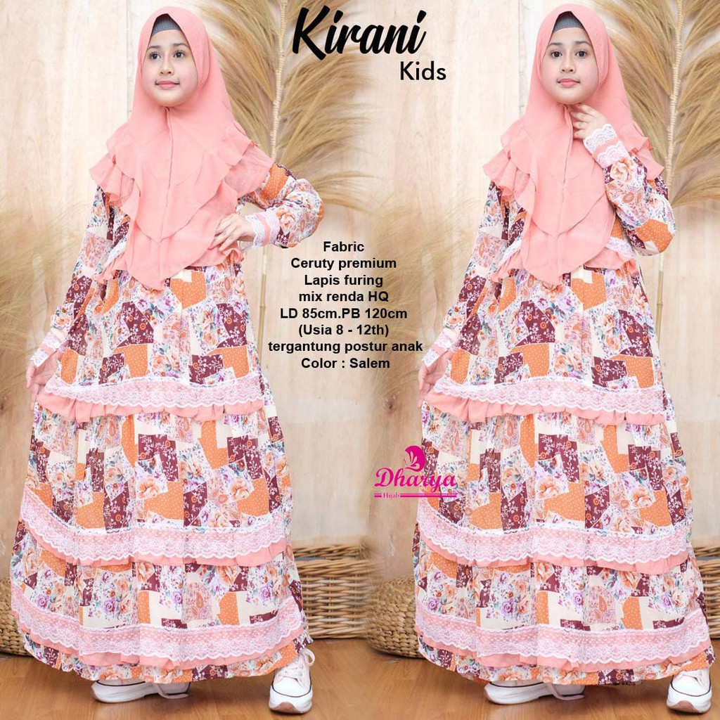 gamis anak umur 9 tahun / gamis anak umur 10 tahun / gamis anak umur 8 tahun / gamis anak perempuan