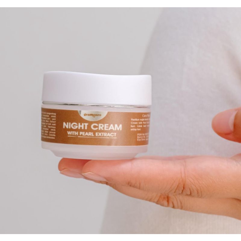 (GROSIR ) NIGHT CREAM GEAMOORE  BRIGHT &amp; ACNE SKINCARE BPOM- DISTRI RESMI