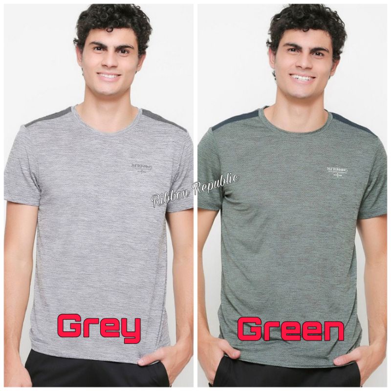 361 Degrees Man Sport Tee Top Original Baju Atasan Olahraga Pria Gym Fitness Lari Sepeda Running Ori