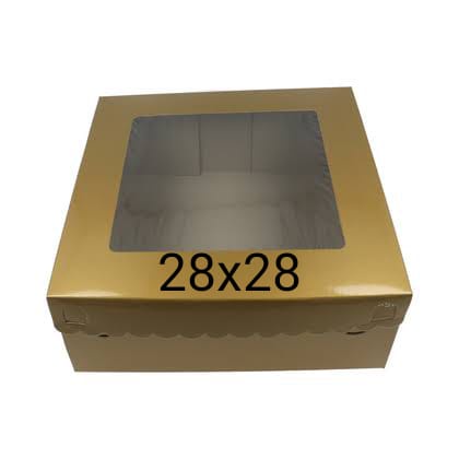 

Kardus Kue/Nasi warna Gold ukuran 28x28 per lembar