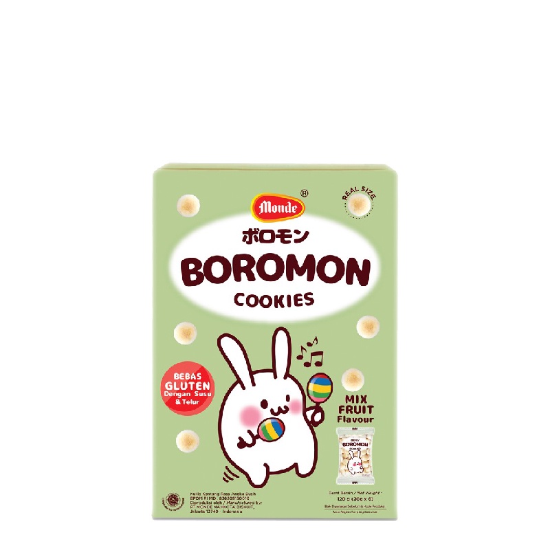 

Monde Boromon Cookies Mix Fruit 120 gr