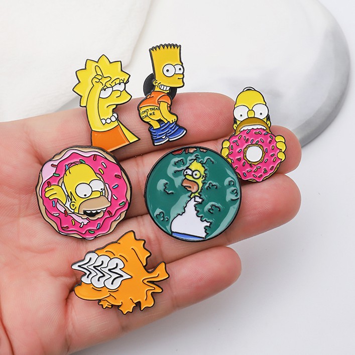 Bros Desain Kartun The Simpsons Bahan Alloy Untuk Aksesoris