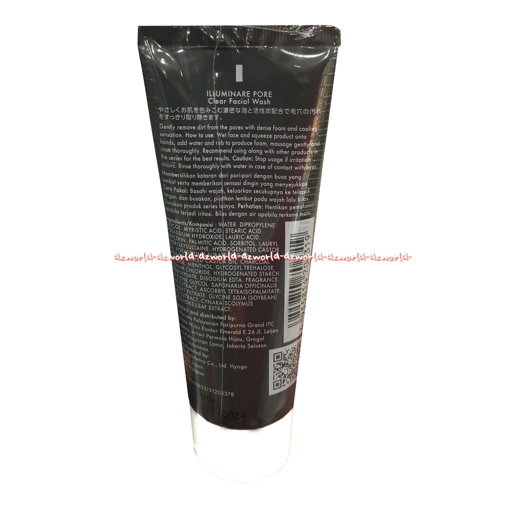 Illuminare Clear Facial Wash Pore With Charcoal Powder Sabun Muka 100g