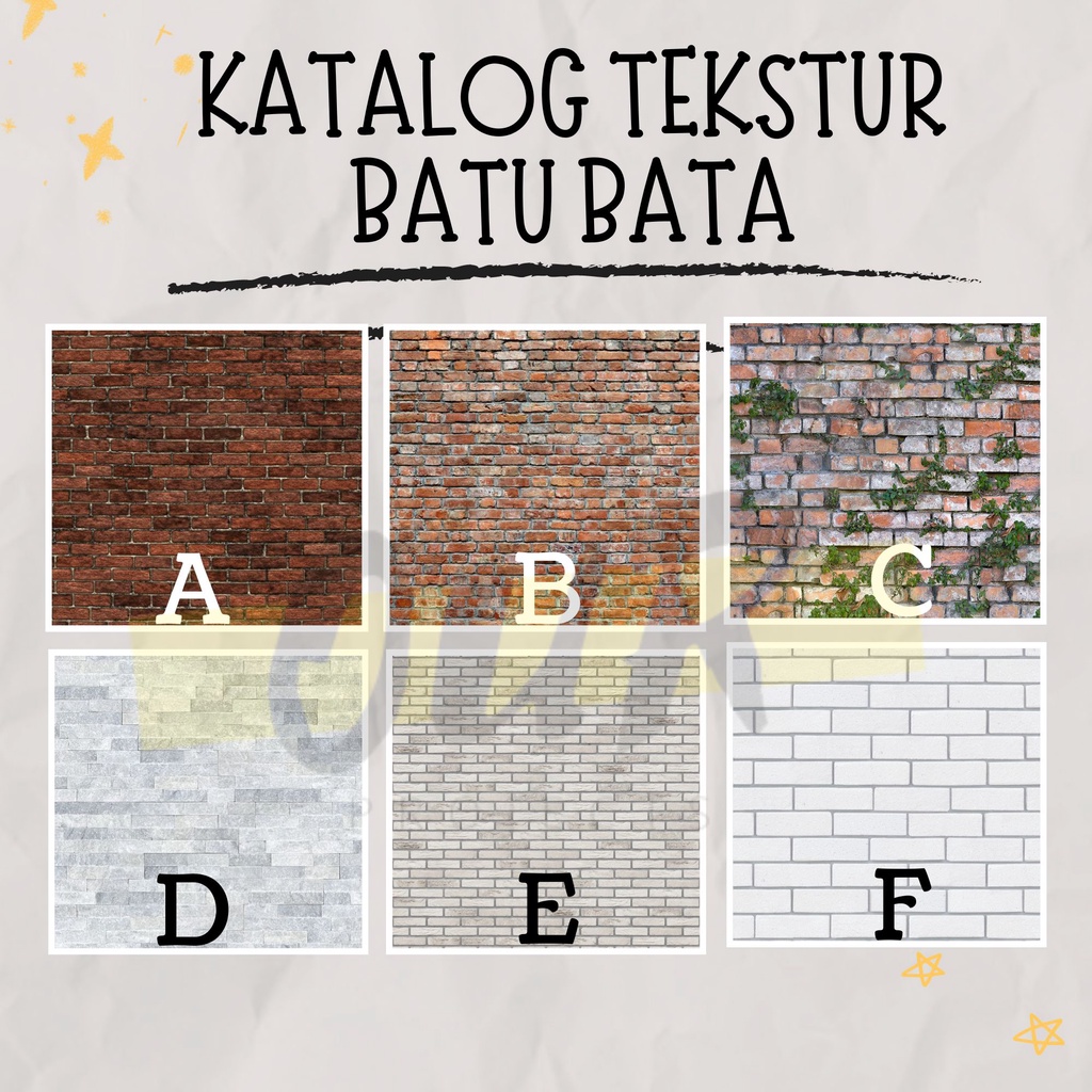 

STIKER TEKSTUR MOTIF BATU BATA MATERIAL PADA MINIATUR MAKET, SKALA 1:20 UKURAN A3 [Our_projects]