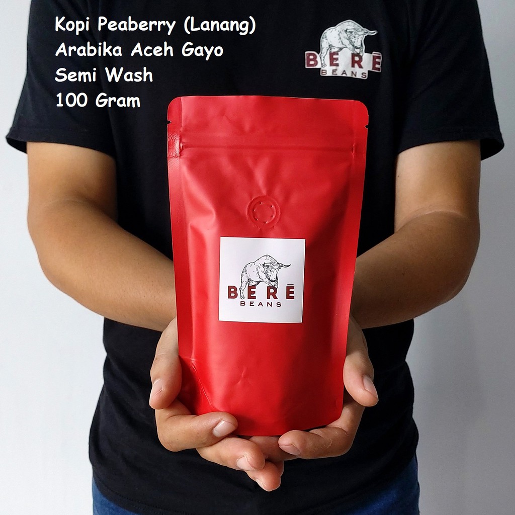 

Kopi Peaberry Lanang Jantan Arabika Aceh Gayo Indonesia 100 GRAM Biji Coffee Beans Bean Arabica