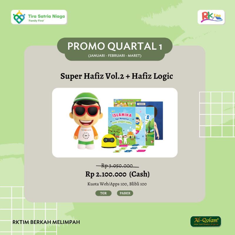 Promo Super Hafiz Vol. 2 + Hafiz Logic / Promo Januari-Maret
