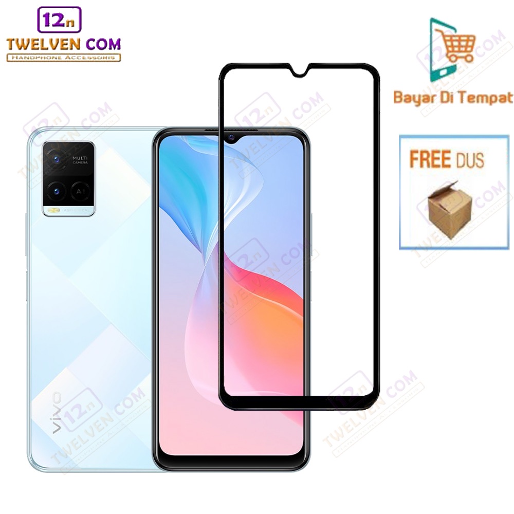 zenBlade 5D Full Cover Tempered Glass Vivo Y21a - Hitam