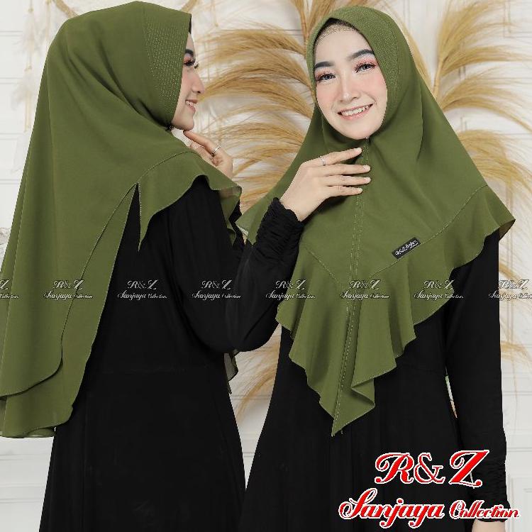 X97P KHIMAR MALIKA CERUTY 2 LAYER ORIGINAL R&Z SANJAYA COLLECTION TERLARIS WDK