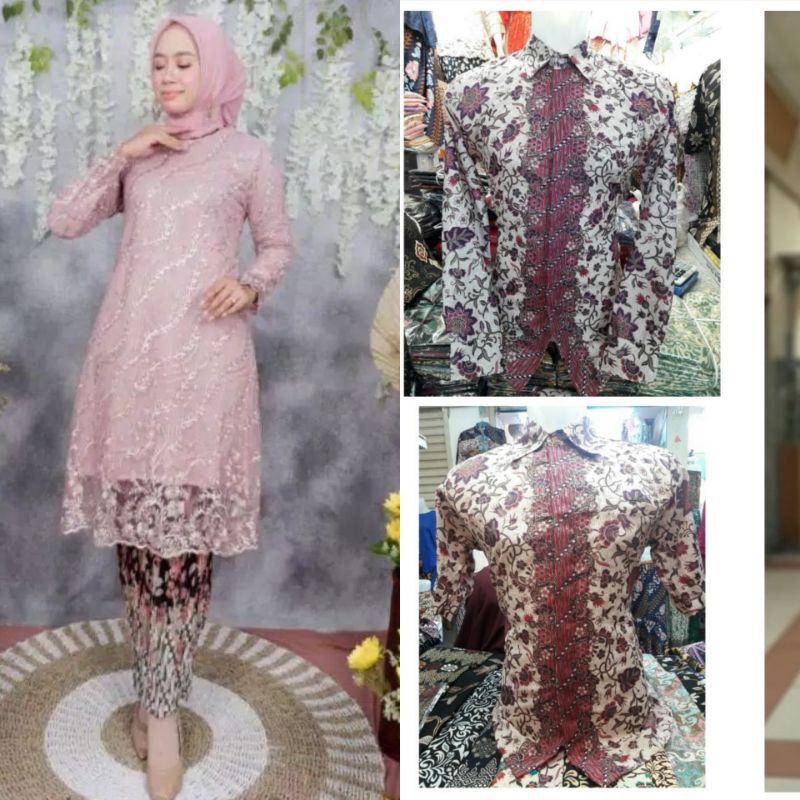 REALPICT kebaya couple/kebaya ibu bapak/seragam kebaya