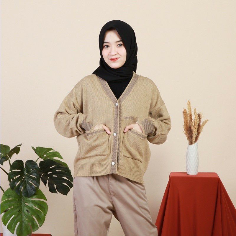 CARDIGAN RAJUT COMBO / RAJUT KANCING ARDILA PREMIUM