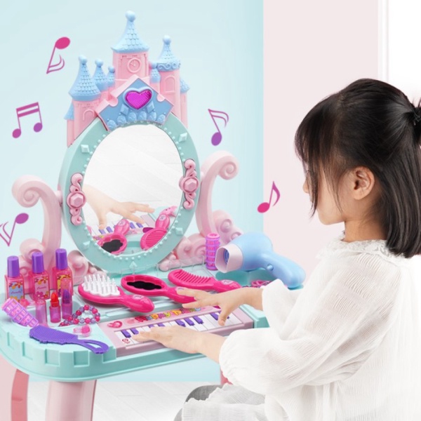 

Mainan makeup meja rias dresser table princess include piano Diskon