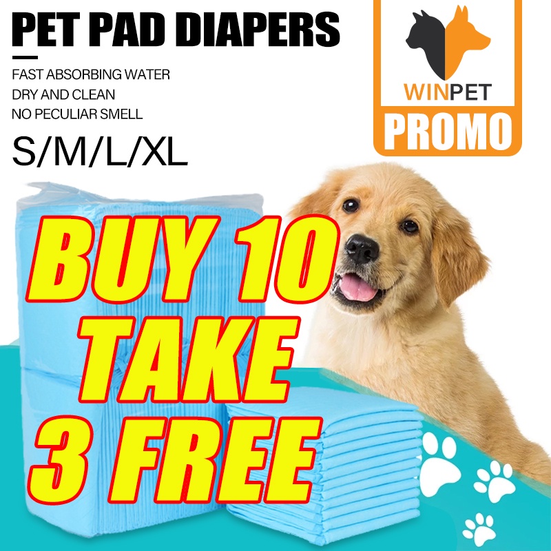 【Beli 10 Free 3】1Pcs Underpad Pet Diaper Alas Pipis Pup Underpad Kucing Anjing Tipis Murah Untuk Anjing Dan Kucing Toilet Portable