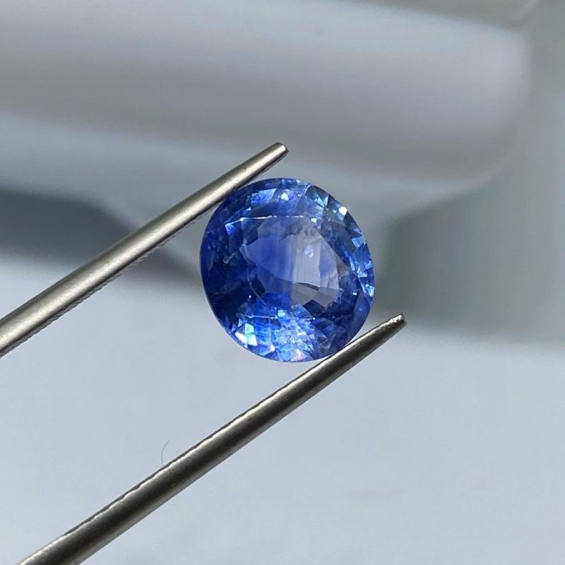 batu blue safir ceylon srilanka natural no heat super bening kristal koleksi pria wanita bkn ruby