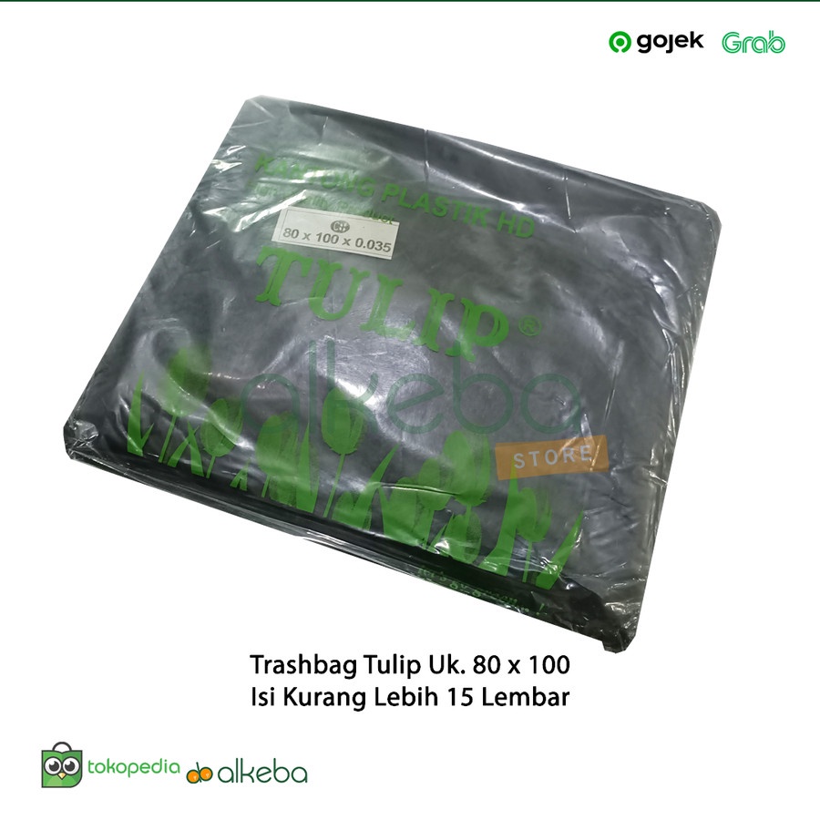 Kantong Plastik Sampah HItam 80 x 100 Trashbag Jumbo