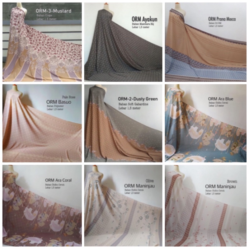 Diskon kain ORM Ori Ria Miranda Aneka Motif