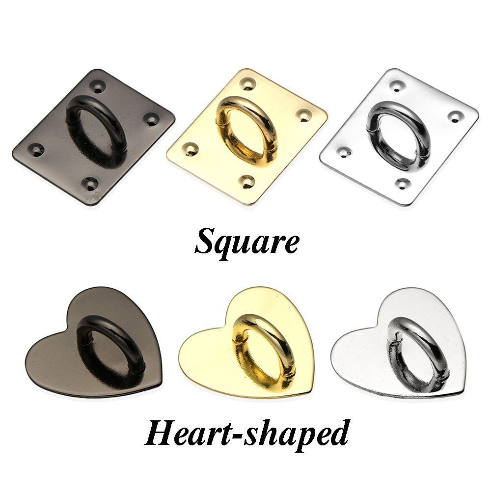 TOP 3PCS Mobile Phone Holders Square Buckle Phone Accessories Heart Shape Buckle Metal Buckle