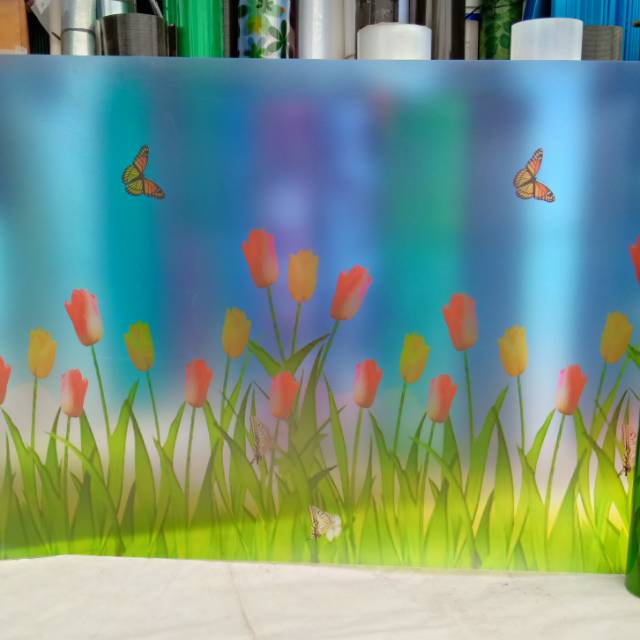 Fiber Pagar  Fiber Tutup Pagar Fiber Motif bunga tulip tutup ventilasi lubang udara