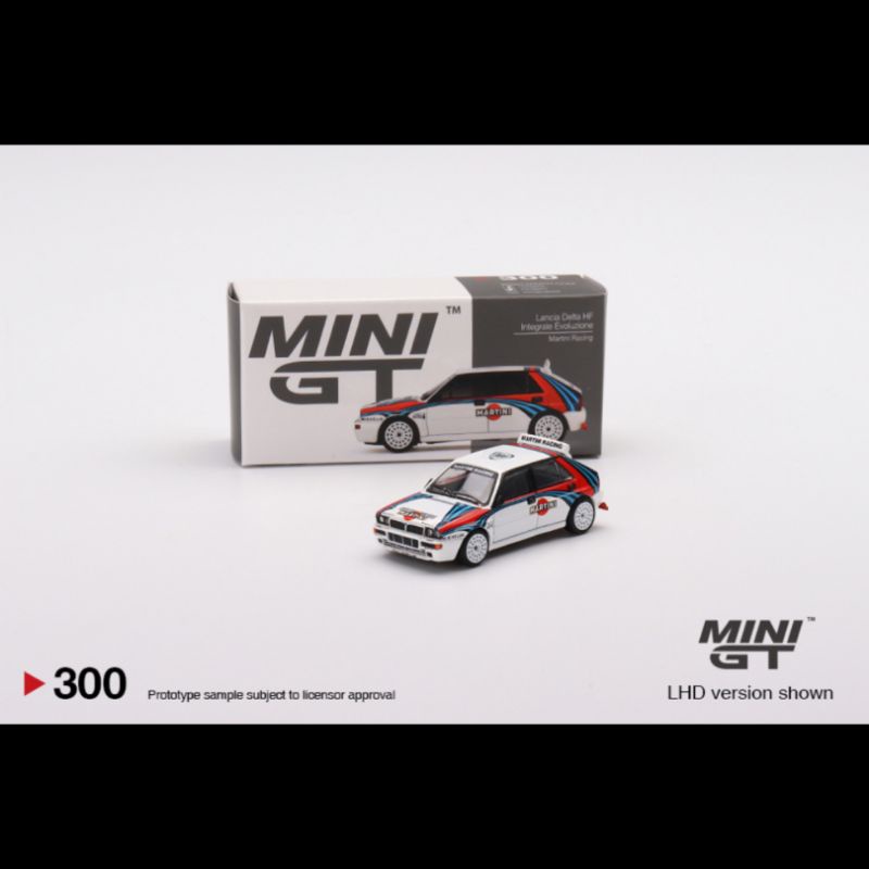 minigt 1/64 diecast Lancia delta hf Martini racing LHD